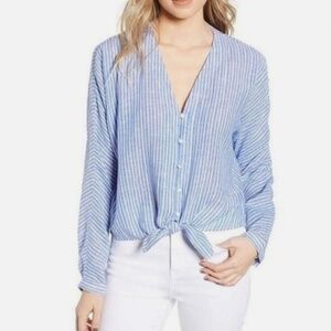 RAILS Sloane Line Blue Striped Top